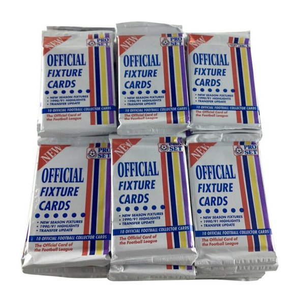 (91) 1991-92 Pro Set Fixtures Soccer Football 10 Card Pack Lot - Picture 2 of 2